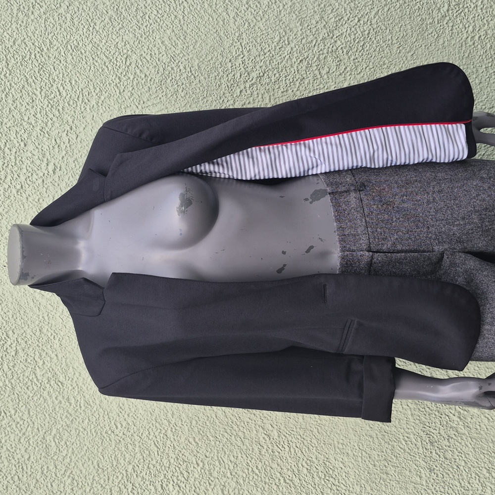 Original Nicole Miller Ladies Vintage Cotton blend Navy (1) Button Blazer